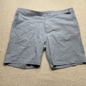 TravisMathew Shorts Mens 44 Blue Beck Performance Golf Casual Flat Front 0834